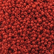 Miyuki Round Rocaille Seed Beads Size 11/0 24GM 5 Inch Tube Opaque Red 11-1684