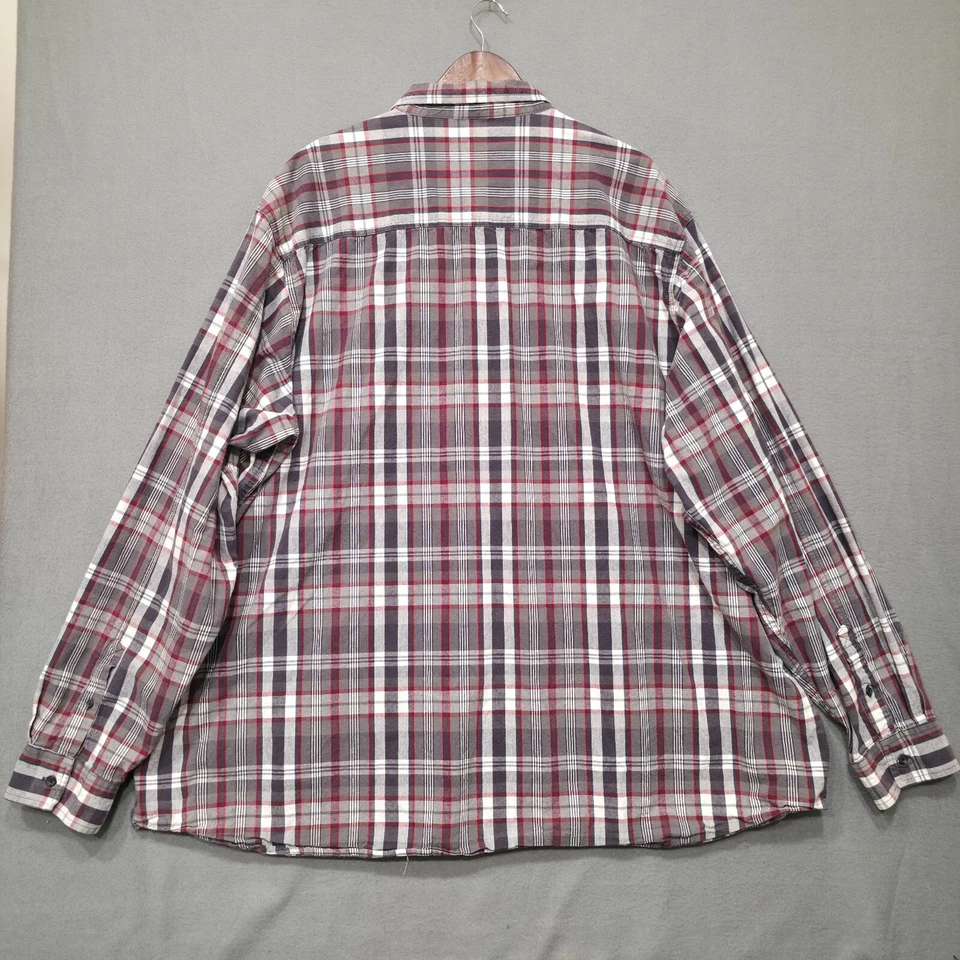 Camisa con botones de manga larga multicolor Great Northwest para hombre talla 4XLT Foto 4 de 4