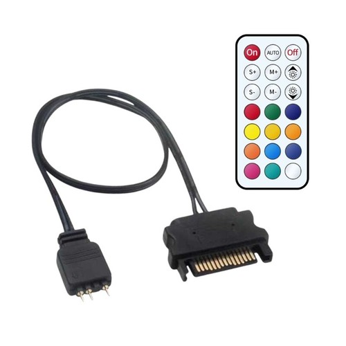 Remote Control 5V ARGB LED Adapter 15Pin Power Supply for Computer Lighting - Photo 10/10