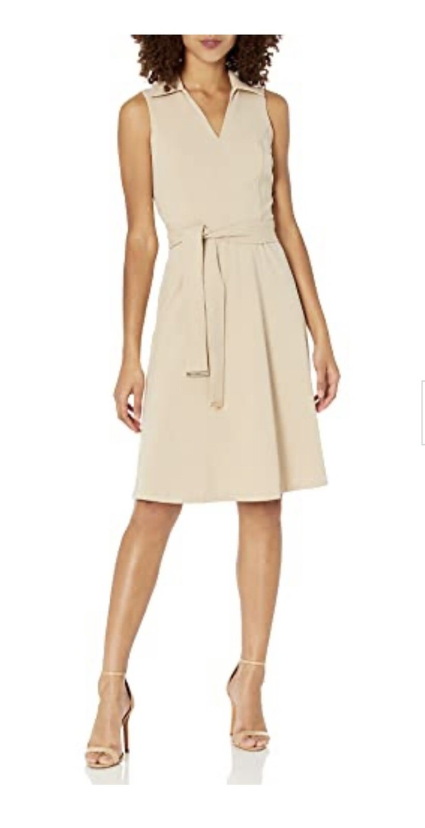 tommy hilfiger scuba fit and flare dress Scuba Crepe Fit & Flare Midi Dress (Women)