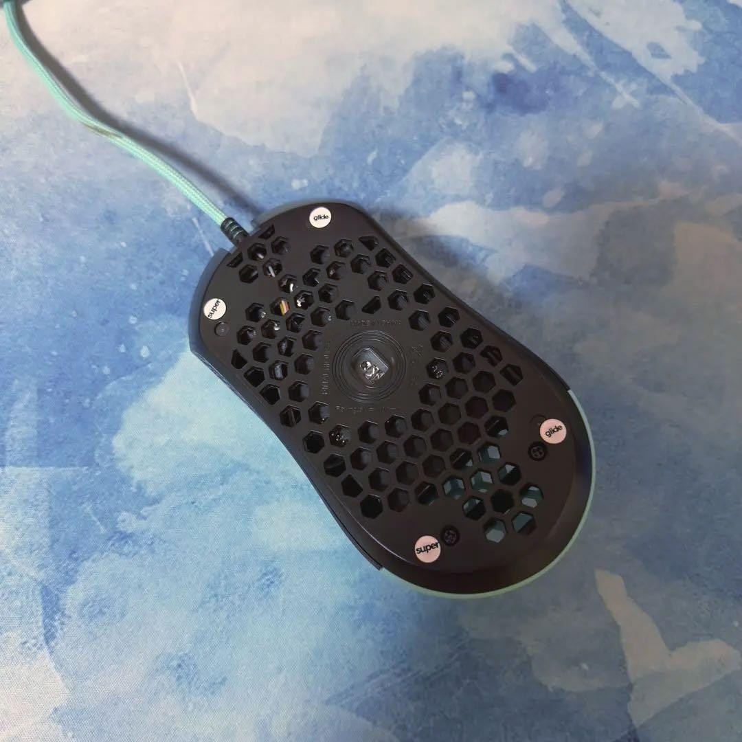 finalmouse Air58 Ninja Cherry Blossom Blue eSports gaming mouse glass