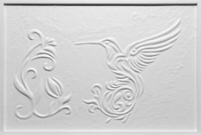 Hand made plaster wall art, wall sculpture 3D, modern wall art