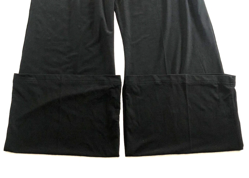 Pantalones The Look Randolph Duke para mujer talla M negros tiro alto pierna ancha nuevos con etiquetas Foto 3 de 4