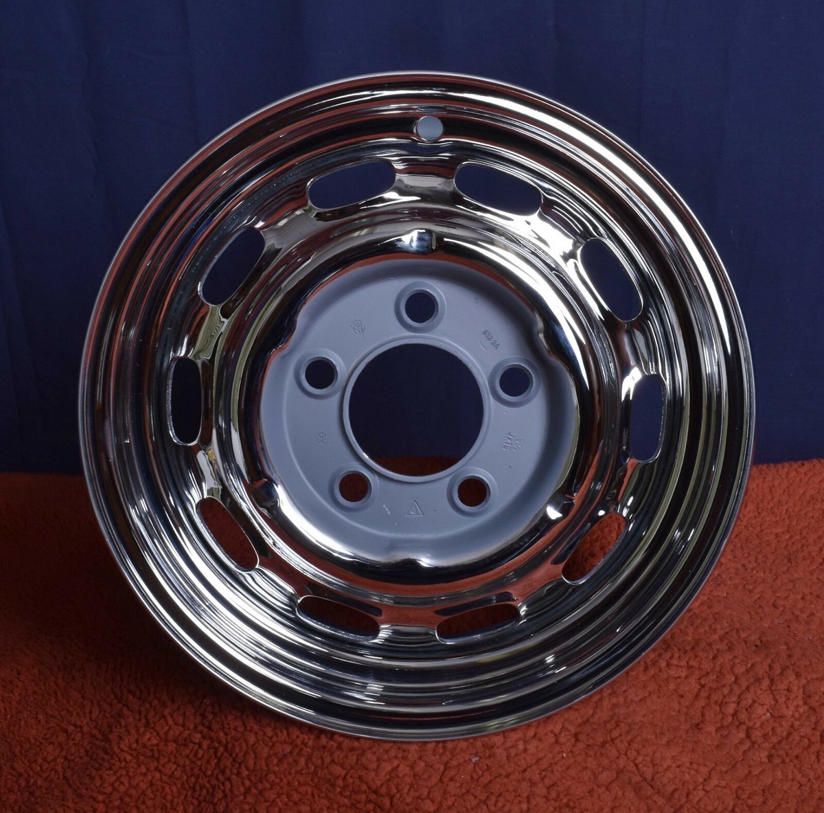 Porsche 911 KPZ 5 1/2 x 15 Chrome Wheel 4/69 Rim 901 Felgen 912