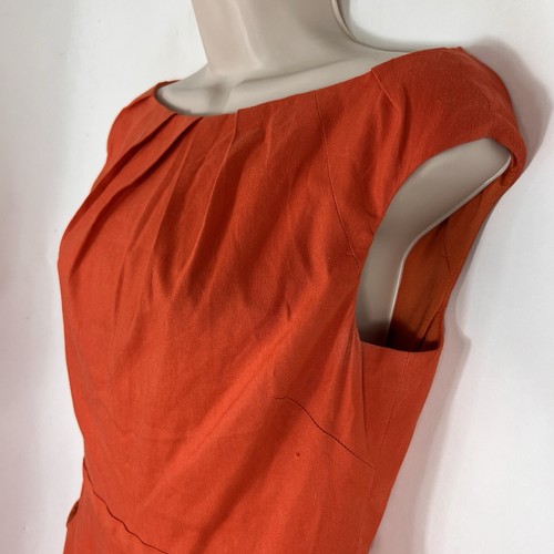 Adrianna Papell Sheath Dress Women's Size 8 Sleeveless Knee Length Linen Blend - Picture 5 of 15
