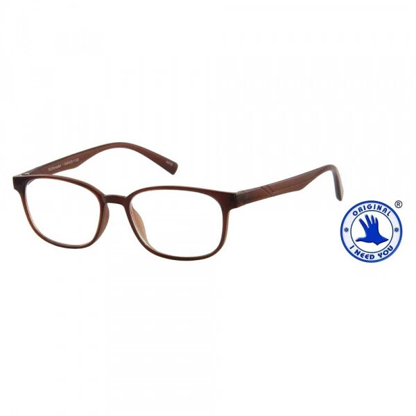 I NEED YOU GMBH Lesebrille mit Etui FLXX Reader Typ 1 Braun (+2,5 dpt)