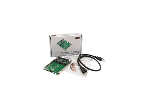 SYBA SD-ADA40107 Others 2.5" SATA 6G / USB 3.0 to Dual mSATA RAID Adapter - Bild 5 von 5