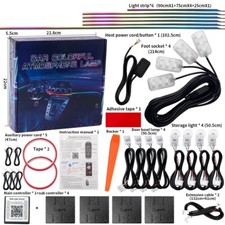Car Symphony Ambient Light 256 Color Rgb Led Atmosphere Acrylic Strip Remote App