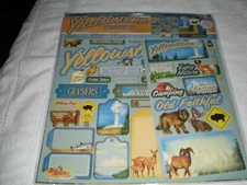Creative Imaginations Scrapbooking Kit Yellowstone Never Open 57 Pieces Included