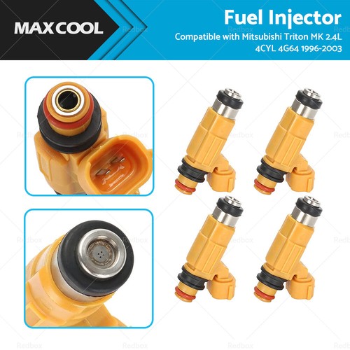 4x CDH275 Fuel Injector Suitable For 96-03 Mitsubishi Triton MK 2.4L ...