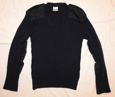 British Army Field Military Commando Tactical Wool Sweater Pullover Blue M/L 
