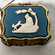 Vintage 1973 Max Factor Creme Perfume Compact, "The Wishing Tree"