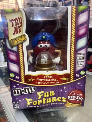 M&M's The Great Red-Ini Fun Fortunes Chocolate Candy Dispenser Ltd Collectible