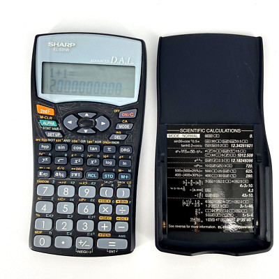 Sharp El-531w Scientific Calculator - Advanced D.A.L. Tested WORKS