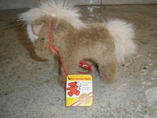 NEW STEIFF STOMPY SMALL MOHAIR HORSE WITH 3 TAGS