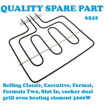 Belling Classic Executive Format Formula Two Slot In Twin grill element  A6542