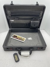 NEW VINTAGE 90's HERITAGE ATTACHE CASE BREIFCASE COMBO LOCK GRAY 3-1/2" 14157