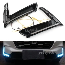 LED DRL For Honda CR-V 2023-2024 Daytime Running Light Dynamic Turn Signal Lamp