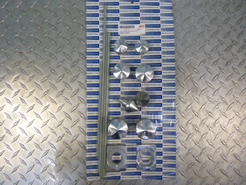 Axle Dress Up Kit Chrome 2006 - 2017 KAWASAKI ZX 14 R Billet Aluminum New USA - Image 2 of 3
