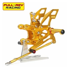 FULL-REV For KAWASAKI ZX-10R 2008-2010 Adjustable Rearset Foot Pegs Footrests