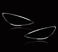 Chrome Headlights Trim Bezel Cover Surround Rim For Peugeot 307 Pre-Facelift