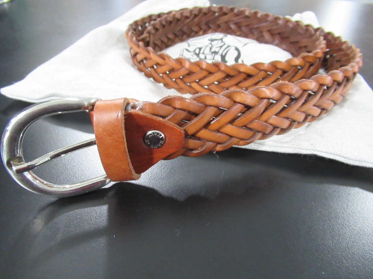 Artigiani del Cuoio Tan Braided Belt Women display picture 1