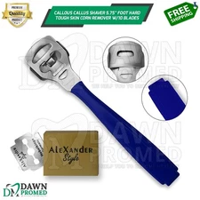 Pedicure Callous Callus Shaver 5.75" Foot Hard Tough Skin Corn Remover 10 Blades
