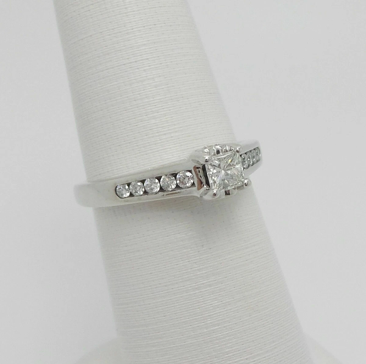ZALES 1 2CT PRINCESS DIAMOND SOLITAIRE ENGAGEMENT WEDDING RING 14K