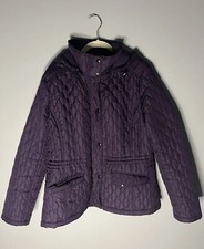 Weatherproof Quilted Women  s Coat Purple-L