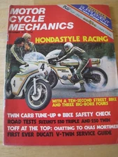 MOTOR CYCLE MECHANICS SEP 1975 HONDA STYLE RACING SAFETY CHECK SUZUKI 550 TRIPLE