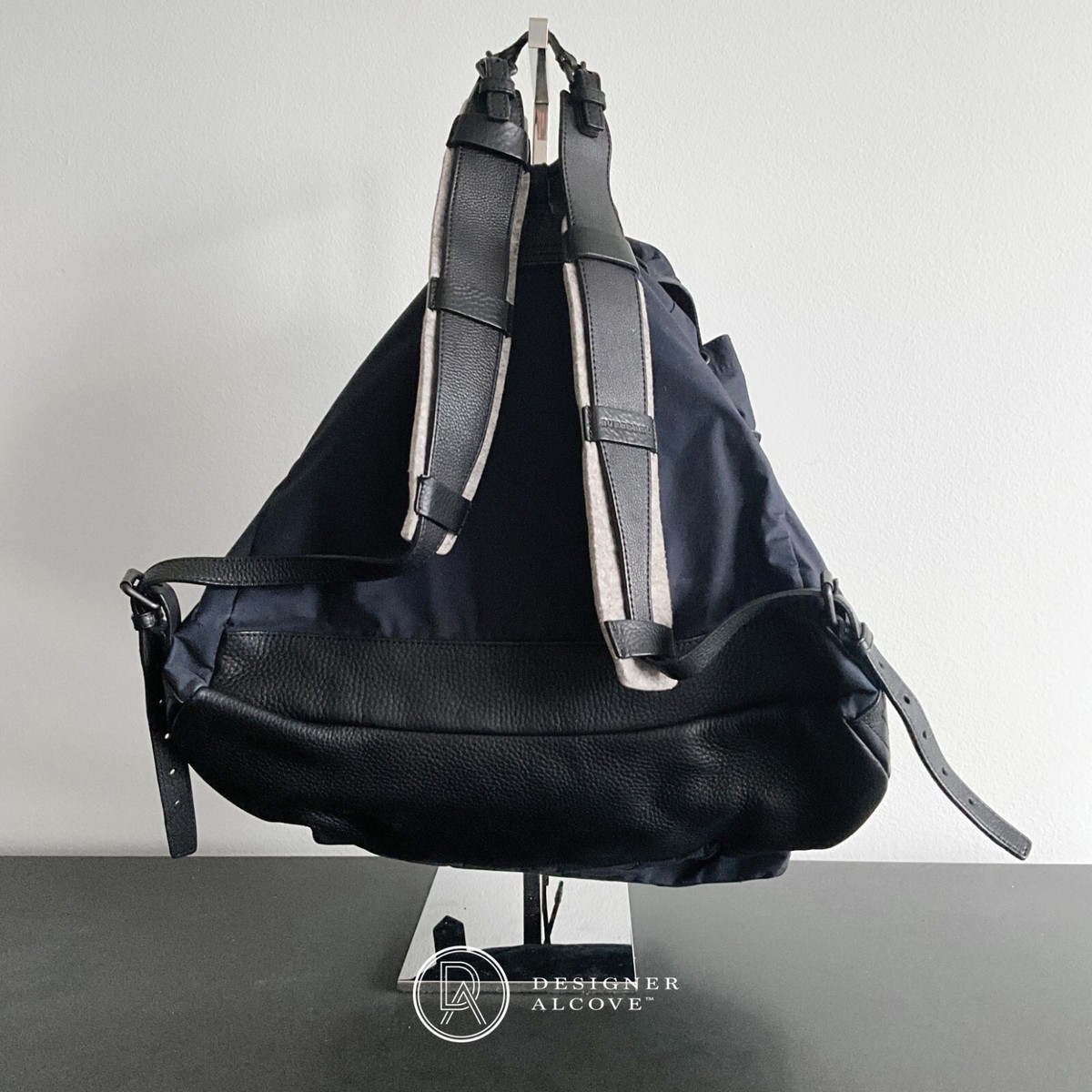 Burberry Mega Check Canvas Korbin #272364B48B Burberry Canvas Mega Check Medium Ashby Bucket Bag Brown  main image 3