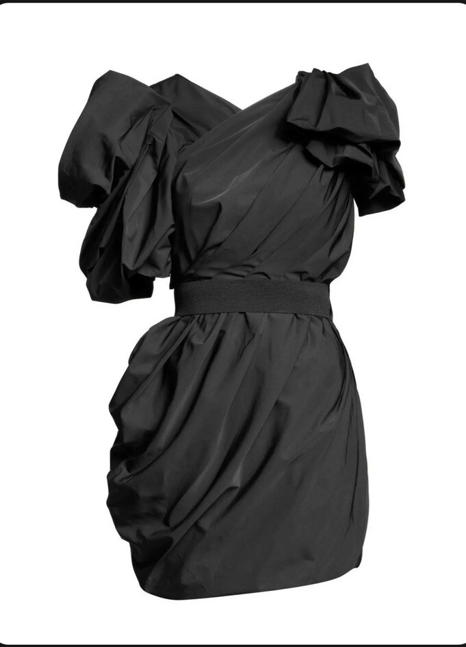 lanvin h&m black dress for Limited Edition Party Puff Mini Rare NEW S 4 cloth-size The silhouette is elegant San Diego County HHSA Size:Pre-Order 7-8 years