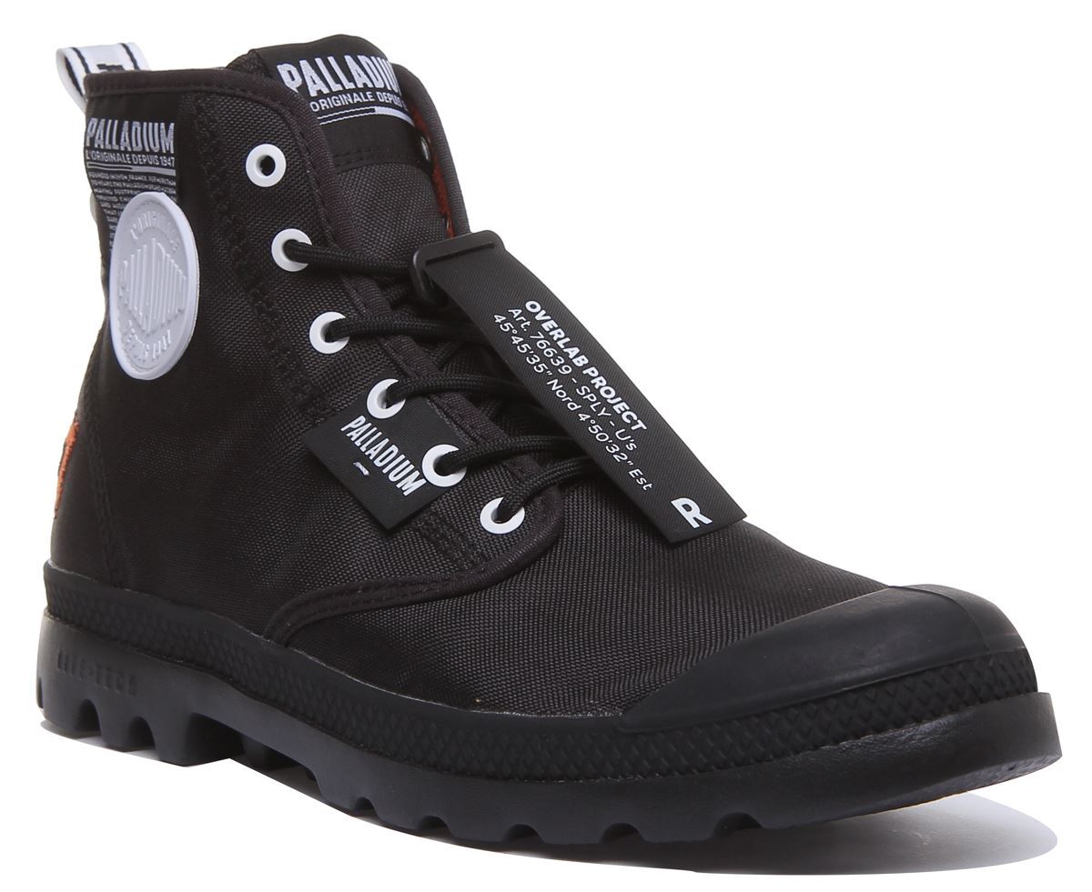 Palladium Pampa Lite Overlab In Black Lace Up Boots Size US 4 - 13 | eBay