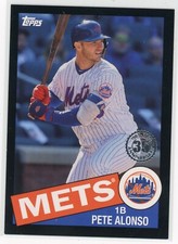 2020 Topps Series 1 Pete Alonso 1985 35th Anniversary Black Parallel 233/299 !!!