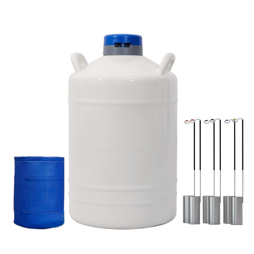 Liquid Nitrogen Tank, 20L Cryogenic Container, Liquid Nitrogen Dewar, Liquid