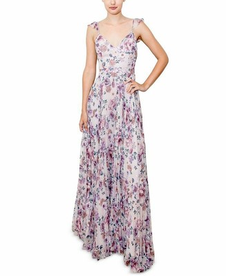 NWOT Crystal Dolls Pink Floral Pleated Maxi Dress Size 5 | eBay