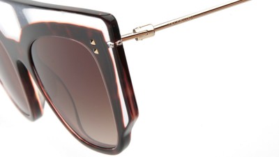 VALENTINO VA 4035 5087-13 HAVANA/TRANSPARENT SUNGLASSES 49  display picture 2