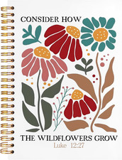 Boho Floral Christian Notebook Journal, Inspirational Christian Gifts for Women,