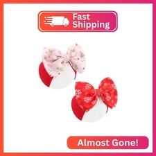 ONENINEDREAM Christmas Baby Bows for Baby Snowflakes Branch Headbands for Girls
