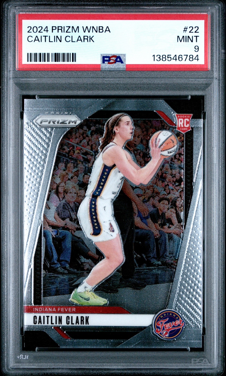 2024 PANINI PRIZM WNBA #22 CAITLIN CLARK PSA 9