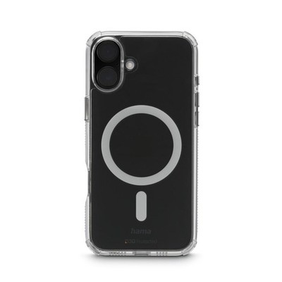 Hama iPhone 16 Plus Handyhülle Extreme Protect D3O-Bumper durchsichtig MagSafe