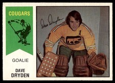 1974-75 O-Pee-Chee WHA VTG OPC Hockey Dave Dryden Chicago Cougars #20