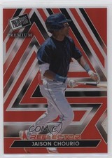 2024 Leaf Press Pass Premium Red Prismatic Reflector 10/15 Jaison Chourio 4z8