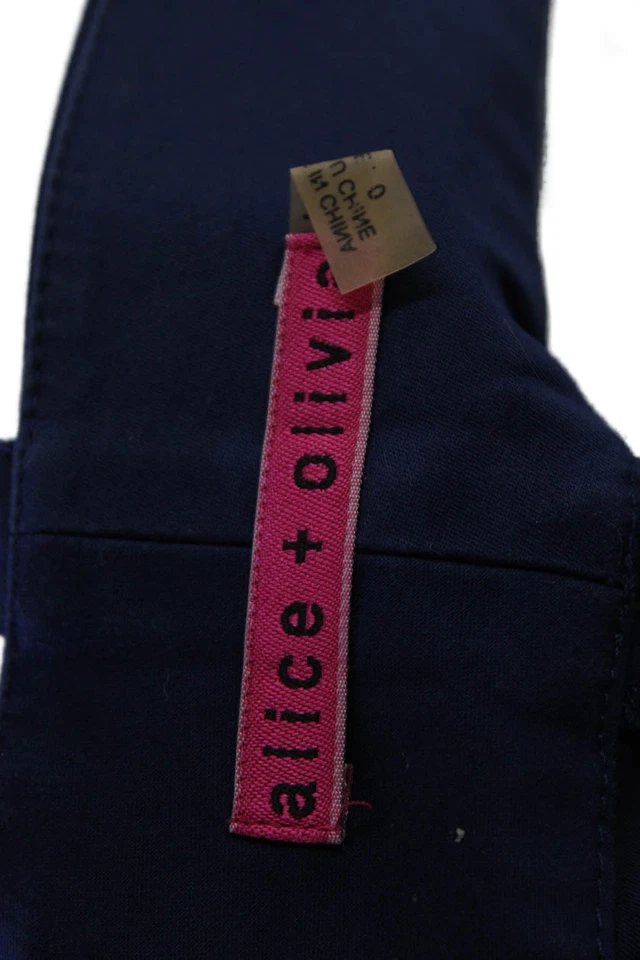 Shorts chino unissex azul escuro Alice + Olivia tamanho 0 - Imagem 4 de 4