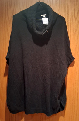 Nordstrom Women s Black Cashmere Sweater One Size NWT