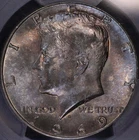 1969 D Kennedy Half Dollar PCGS MS66 Toned, FREE SHIPPING
