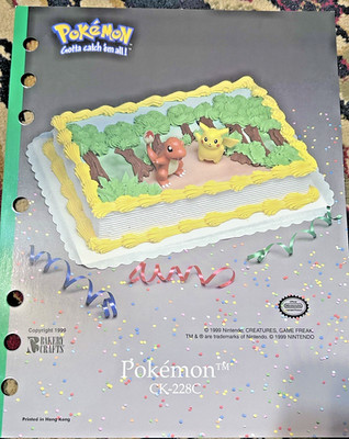 Pokémon Pikachu and Charizard  Cake Insert  Birthday Walmart Bakery Craft