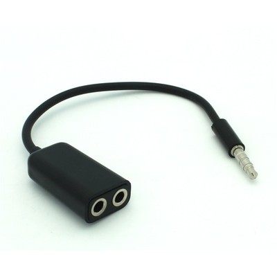 For TCL Flip 3/Flip 4 - Headphones Splitter 3.5mm Earphone Adapter Dual Headset