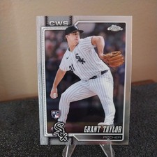 Topps Chrome 2026 Grant Taylor Rookie Card #85 Chicago White Sox. rookie card picture