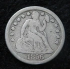1856 Seated Liberty Dime * Circulated * Large Date * 5799